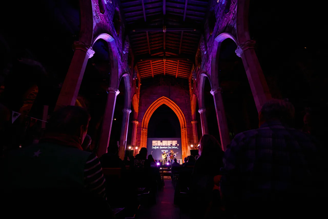 Sheffield Adventure Film Festival preview event at Sheffield Cathedral